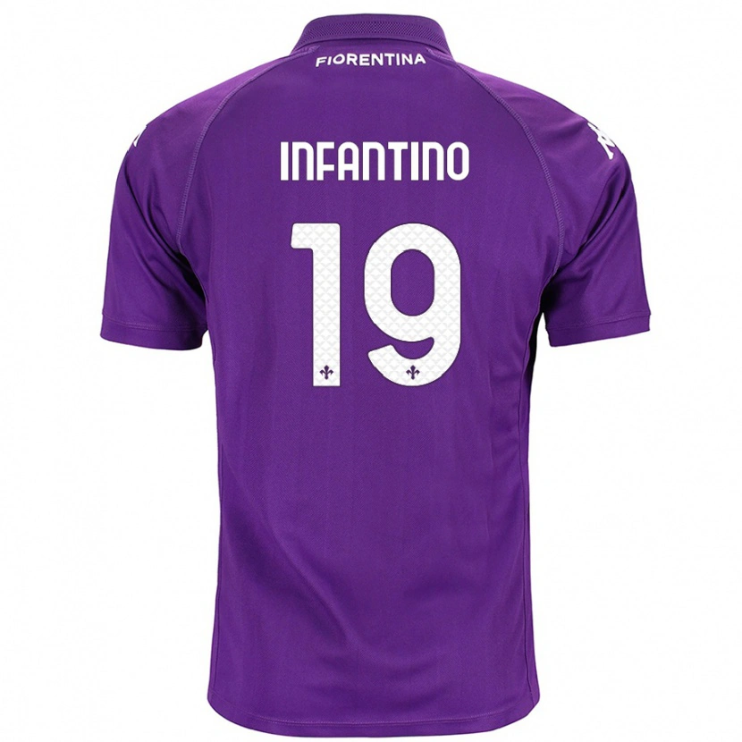 Danxen Kid Gino Infantino #19 Purple Home Jersey 2024/25 T-Shirt