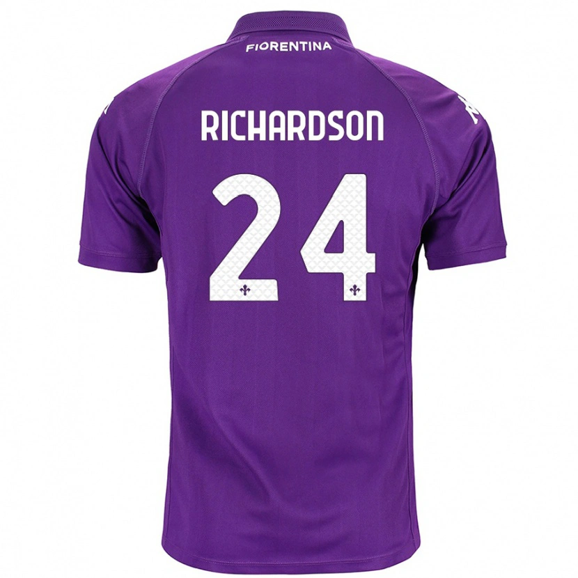 Danxen Kid Amir Richardson #24 Purple Home Jersey 2024/25 T-Shirt