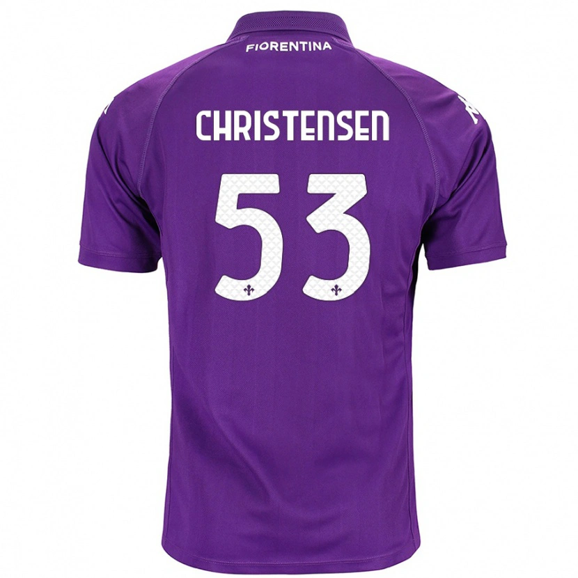 Danxen Kid Oliver Christensen #53 Purple Home Jersey 2024/25 T-Shirt