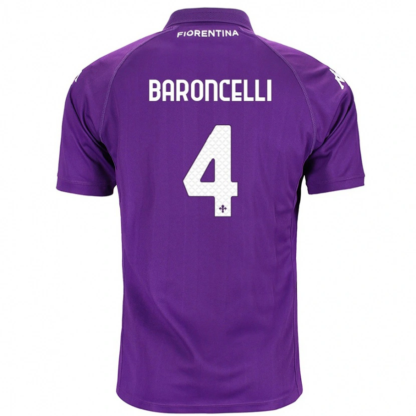 Danxen Kid Leonardo Baroncelli #4 Purple Home Jersey 2024/25 T-Shirt