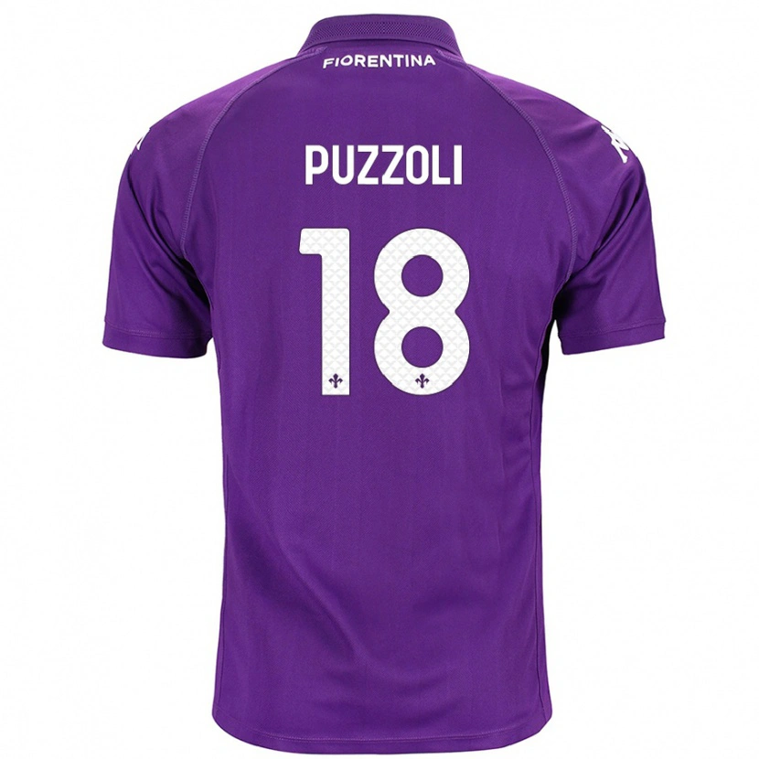 Danxen Kid Giorgio Puzzoli #18 Purple Home Jersey 2024/25 T-Shirt