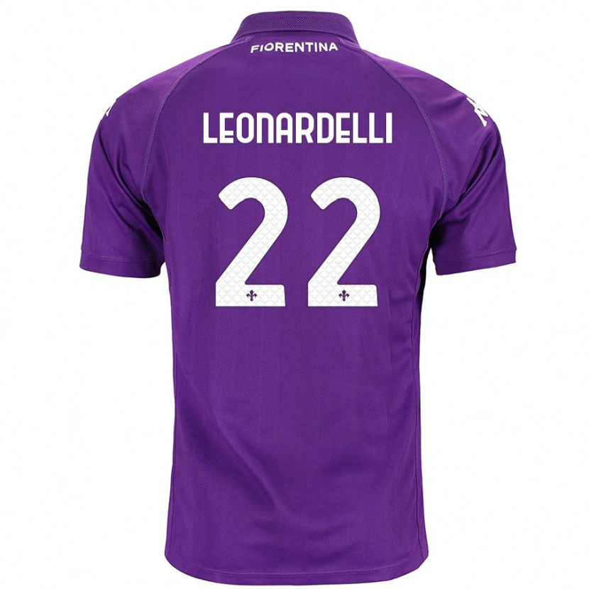 Danxen Kid Pietro Leonardelli #22 Purple Home Jersey 2024/25 T-Shirt