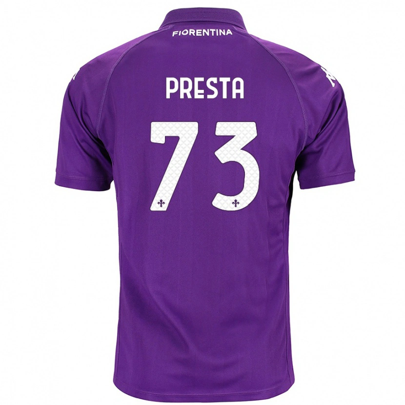 Danxen Kid Francesco Presta #73 Purple Home Jersey 2024/25 T-Shirt