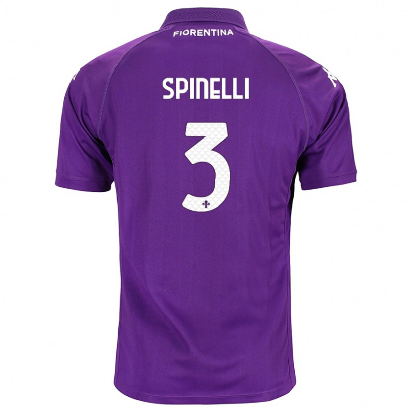 Danxen Kid Giorgia Spinelli #3 Purple Home Jersey 2024/25 T-Shirt