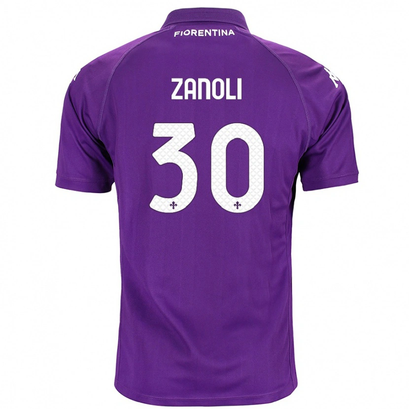 Danxen Kid Martina Zanoli #30 Purple Home Jersey 2024/25 T-Shirt