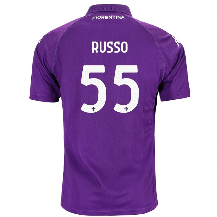 Danxen Kid Federica Russo #55 Purple Home Jersey 2024/25 T-Shirt