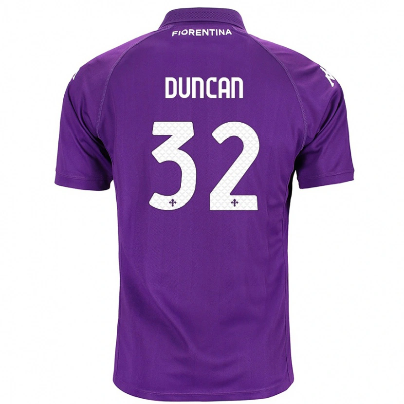 Danxen Kid Alfred Duncan #32 Purple Home Jersey 2024/25 T-Shirt