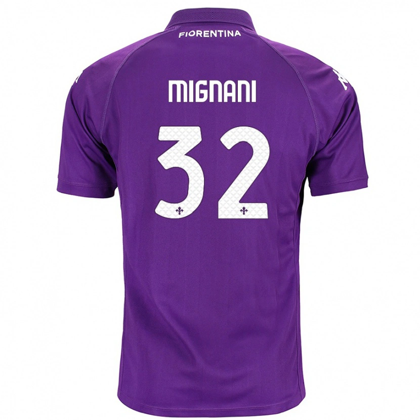 Danxen Kid Carlo Mignani #32 Purple Home Jersey 2024/25 T-Shirt