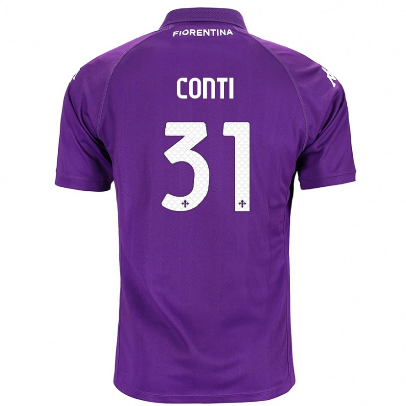 Danxen Kid Gabriele Conti #31 Purple Home Jersey 2024/25 T-Shirt