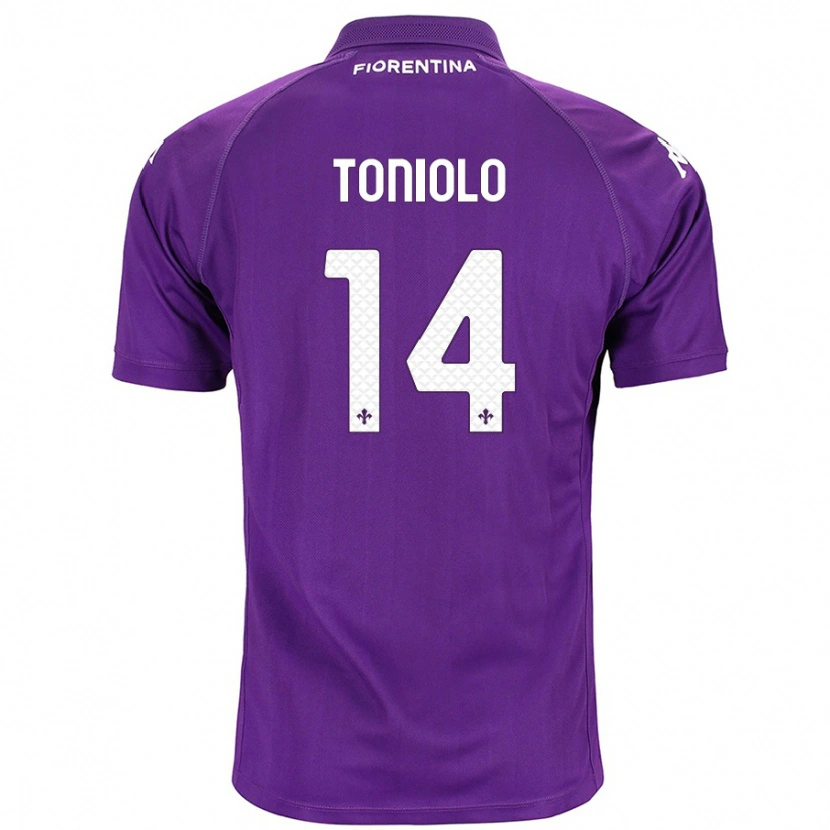 Danxen Kid Martina Toniolo #14 Purple Home Jersey 2024/25 T-Shirt