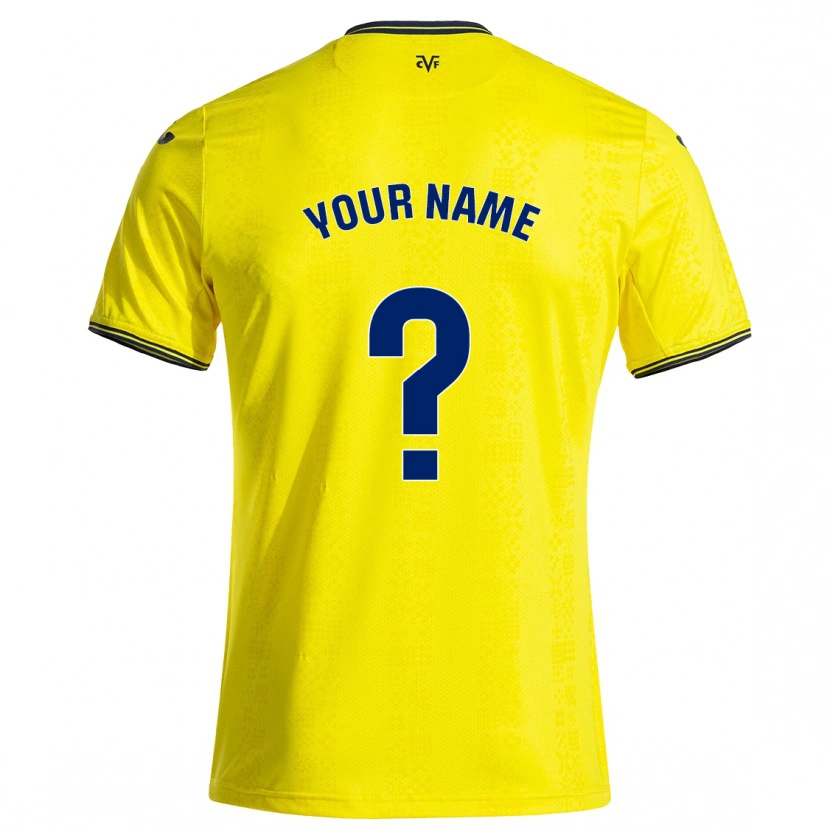 Danxen Kid Your Name #0 Yellow Black Home Jersey 2024/25 T-Shirt