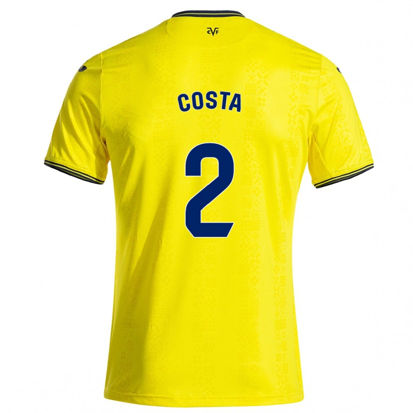 Danxen Kid Logan Costa #2 Yellow Black Home Jersey 2024/25 T-Shirt