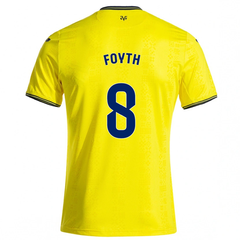 Danxen Kid Juan Foyth #8 Yellow Black Home Jersey 2024/25 T-Shirt