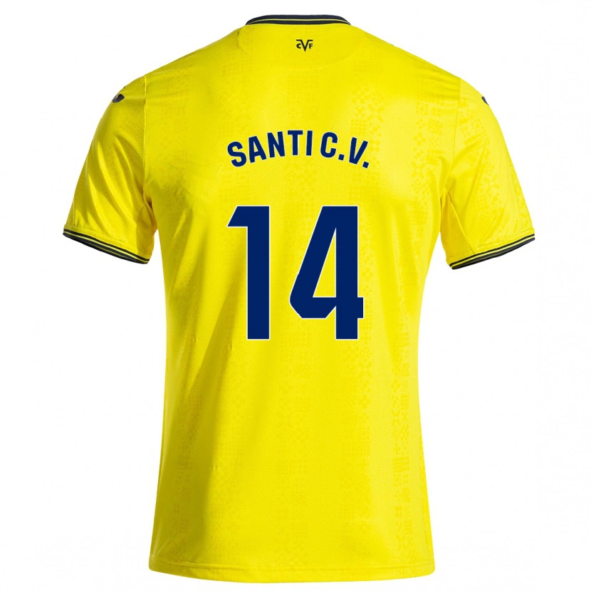 Danxen Kid Santi Comesaña #14 Yellow Black Home Jersey 2024/25 T-Shirt