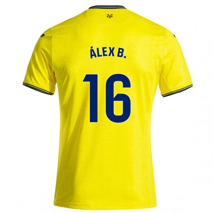 Danxen Kid Álex Baena #16 Yellow Black Home Jersey 2024/25 T-Shirt