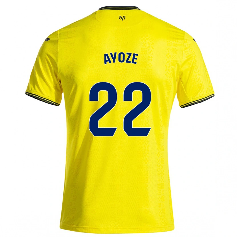 Danxen Kid Ayoze Pérez #22 Yellow Black Home Jersey 2024/25 T-Shirt