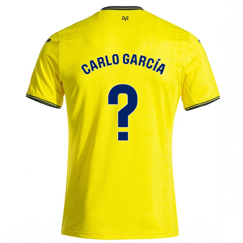 Danxen Kid Carlo García #0 Yellow Black Home Jersey 2024/25 T-Shirt