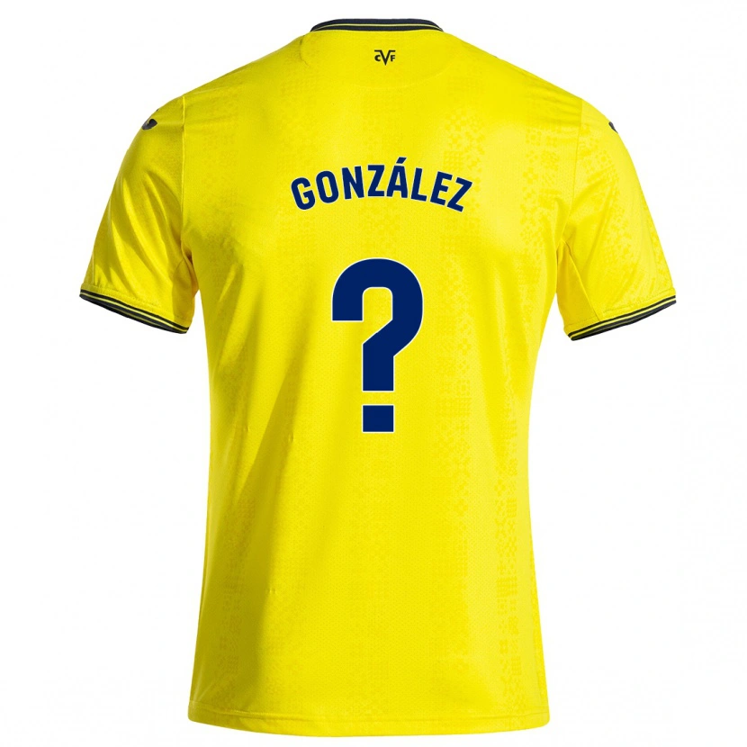 Danxen Kid Dani González #0 Yellow Black Home Jersey 2024/25 T-Shirt