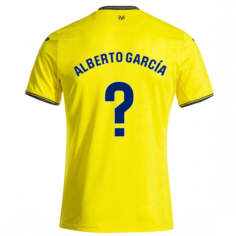 Danxen Kid Alberto García #0 Yellow Black Home Jersey 2024/25 T-Shirt