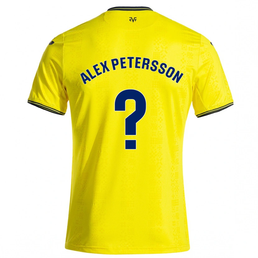 Danxen Kid Max Alex Petersson #0 Yellow Black Home Jersey 2024/25 T-Shirt