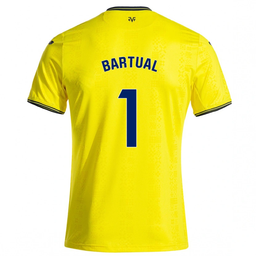 Danxen Kid Kike Bartual #1 Yellow Black Home Jersey 2024/25 T-Shirt