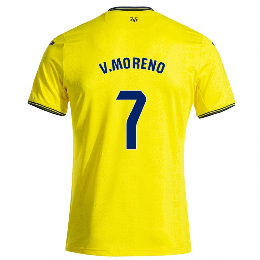 Danxen Kid Víctor Moreno #7 Yellow Black Home Jersey 2024/25 T-Shirt