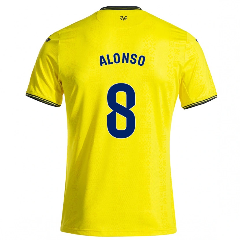 Danxen Kid Rodri Alonso #8 Yellow Black Home Jersey 2024/25 T-Shirt