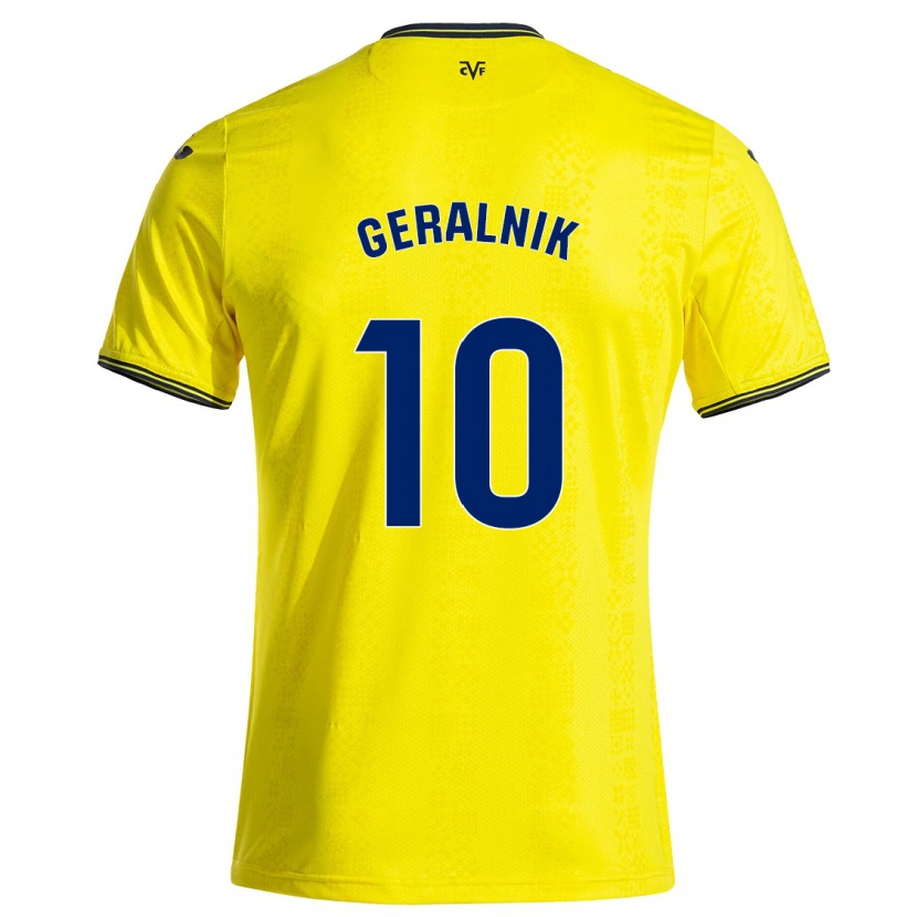 Danxen Kid Tiago Geralnik #10 Yellow Black Home Jersey 2024/25 T-Shirt