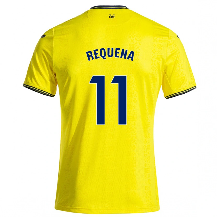 Danxen Kid Dani Requena #11 Yellow Black Home Jersey 2024/25 T-Shirt