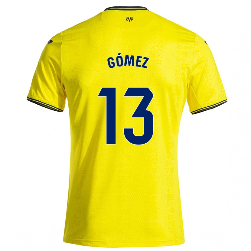 Danxen Kid Rubén Gómez #13 Yellow Black Home Jersey 2024/25 T-Shirt