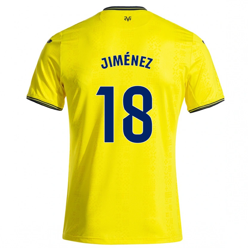 Danxen Kid Alex Jiménez #18 Yellow Black Home Jersey 2024/25 T-Shirt