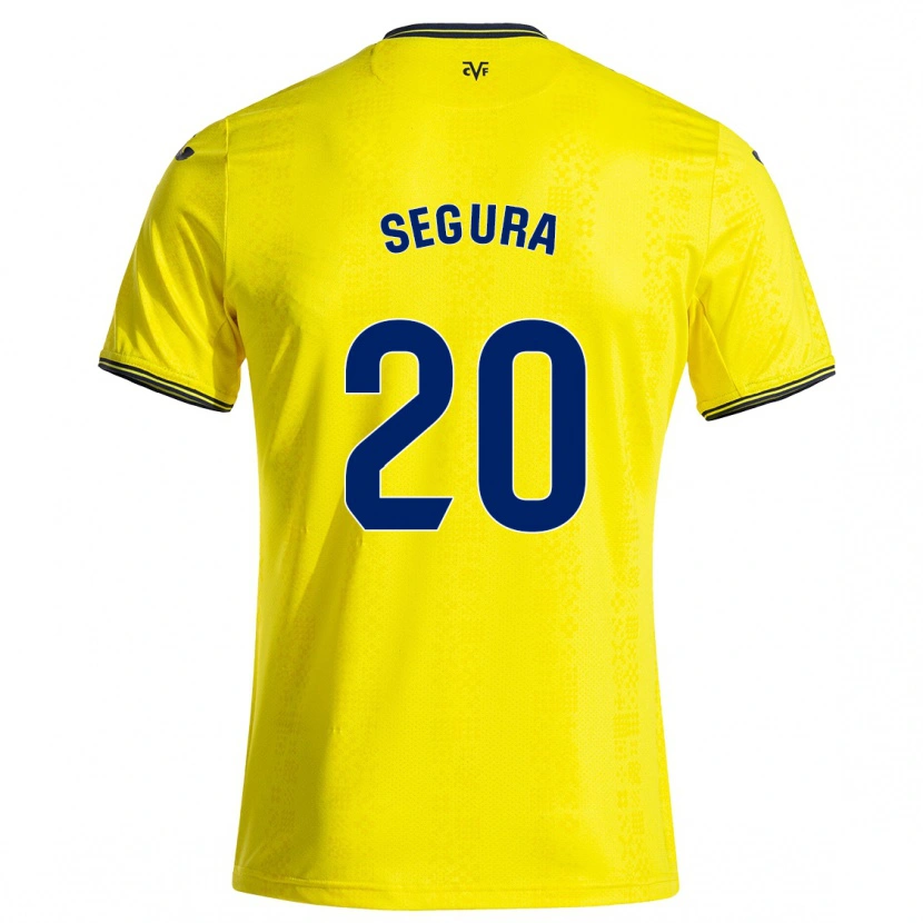 Danxen Kid Carlos Segura #20 Yellow Black Home Jersey 2024/25 T-Shirt