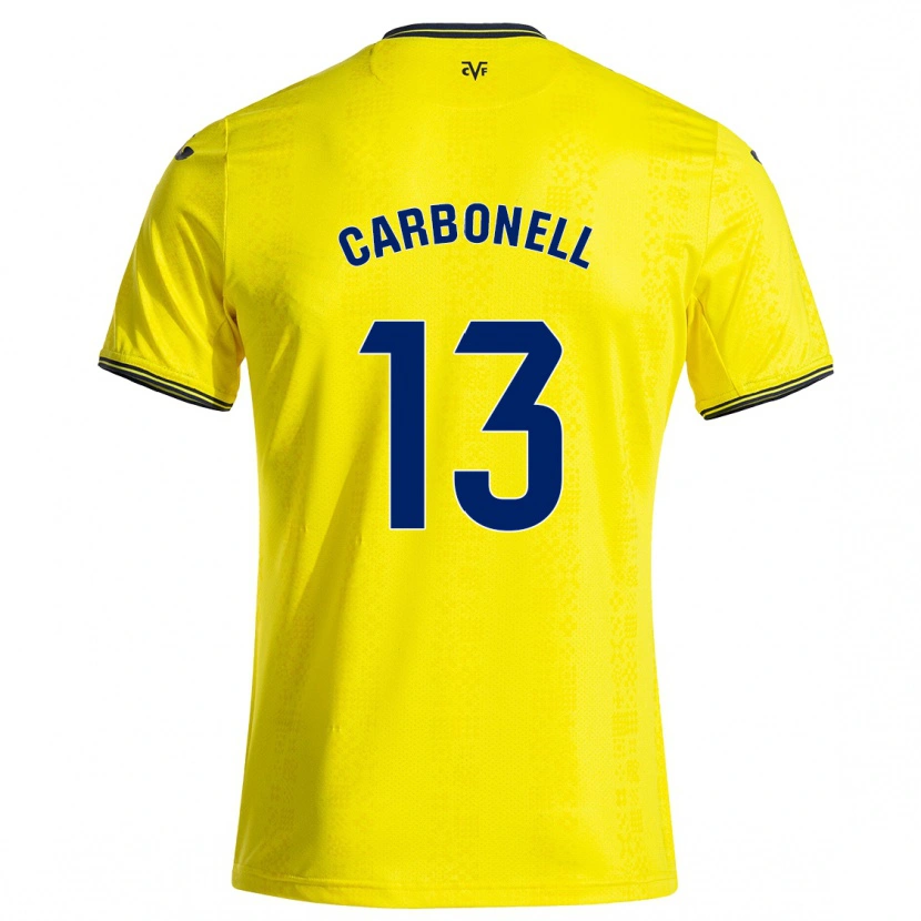 Danxen Kid Carmen Carbonell #13 Yellow Black Home Jersey 2024/25 T-Shirt