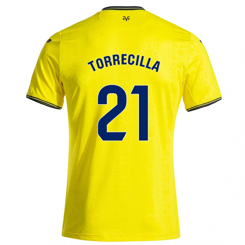 Danxen Kid Virginia Torrecilla #21 Yellow Black Home Jersey 2024/25 T-Shirt