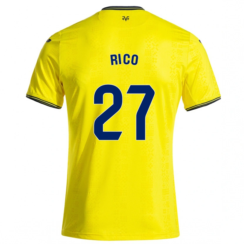 Danxen Kid Vera Rico #27 Yellow Black Home Jersey 2024/25 T-Shirt