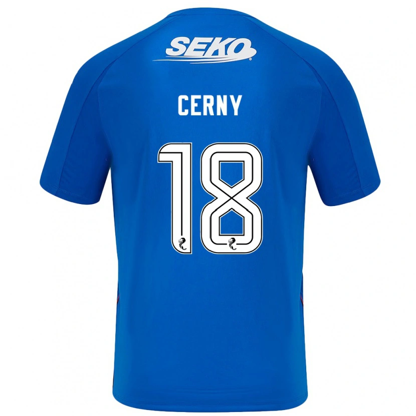 Danxen Kid Vaclav Cerny #18 Dark Blue Home Jersey 2024/25 T-Shirt