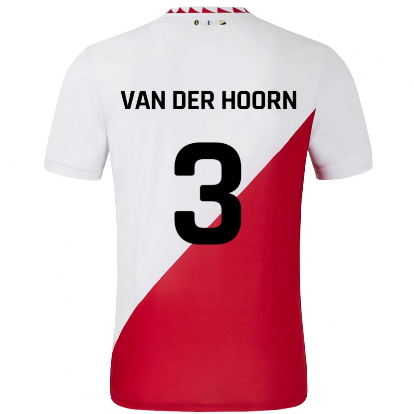 Danxen Kid Mike Van Der Hoorn #3 White Red Home Jersey 2024/25 T-Shirt