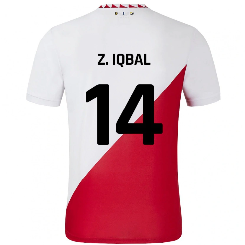 Danxen Kid Zidane Iqbal #14 White Red Home Jersey 2024/25 T-Shirt