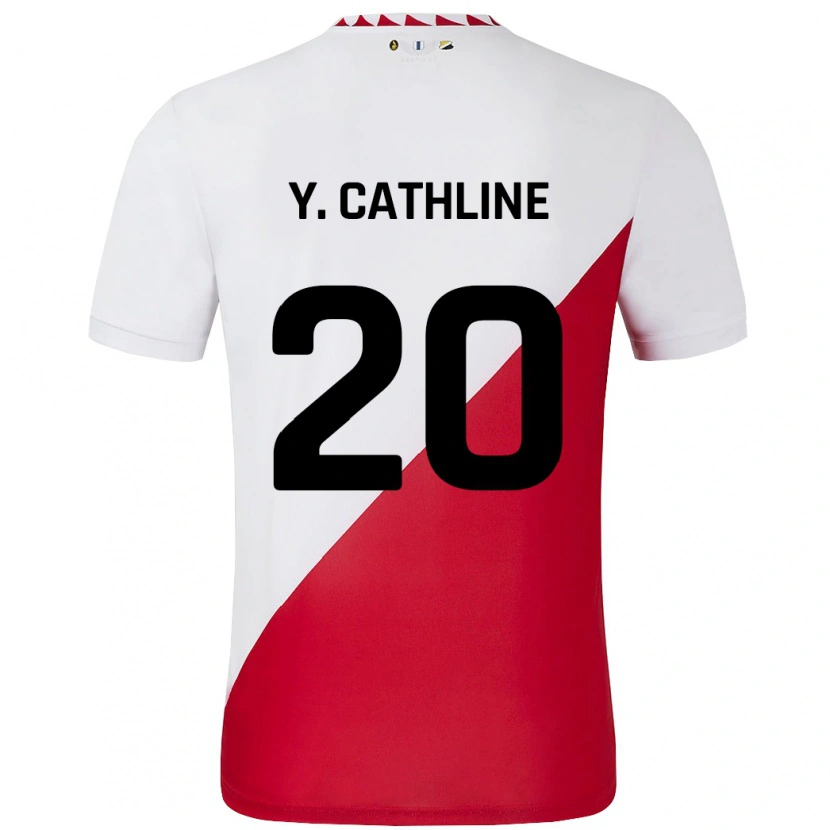 Danxen Kid Yoann Cathline #20 White Red Home Jersey 2024/25 T-Shirt