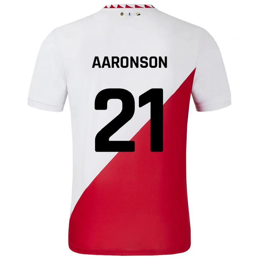 Danxen Kid Paxten Aaronson #21 White Red Home Jersey 2024/25 T-Shirt