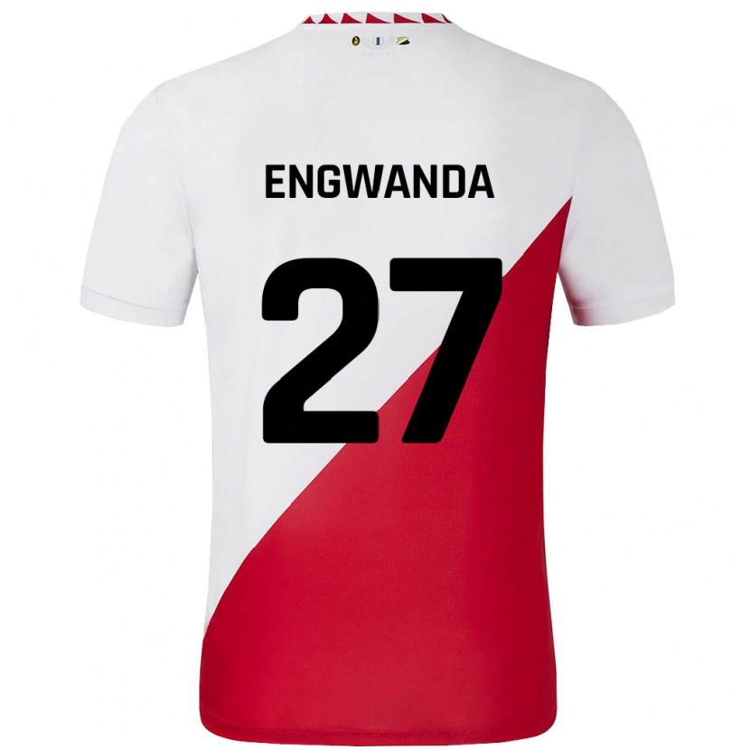 Danxen Kid Alonzo Engwanda #27 White Red Home Jersey 2024/25 T-Shirt