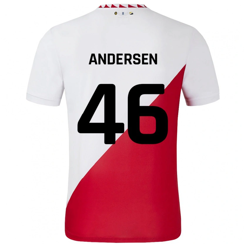 Danxen Kid Silas Andersen #46 White Red Home Jersey 2024/25 T-Shirt