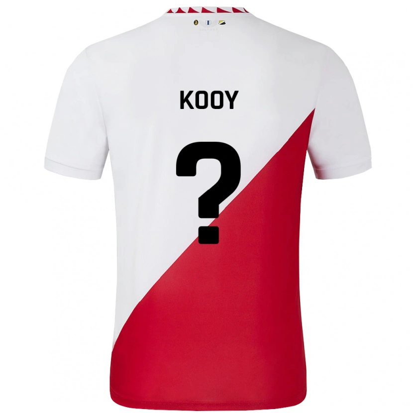 Danxen Kid Wessel Kooy #0 White Red Home Jersey 2024/25 T-Shirt