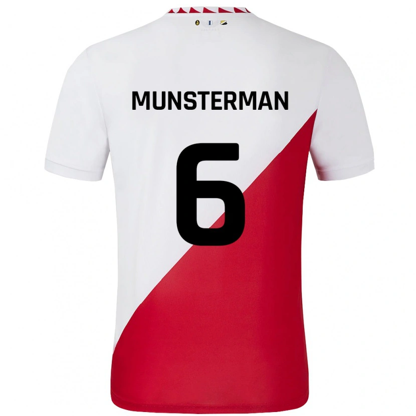 Danxen Kid Marthe Munsterman #6 White Red Home Jersey 2024/25 T-Shirt