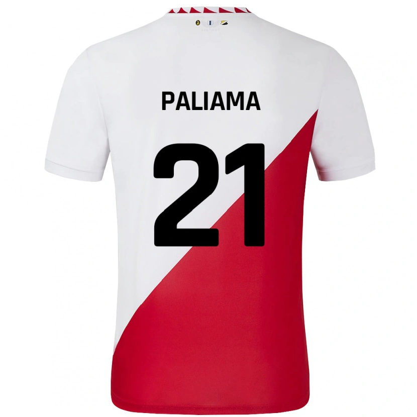 Danxen Kid Joni Paliama #21 White Red Home Jersey 2024/25 T-Shirt