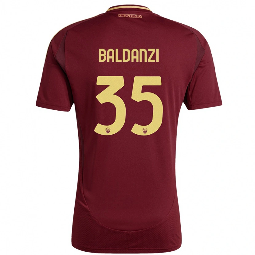 Danxen Kid Tommaso Baldanzi #35 Red Brown Gold Home Jersey 2024/25 T-Shirt