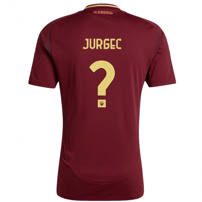 Danxen Kid Jan Jurgec #0 Red Brown Gold Home Jersey 2024/25 T-Shirt