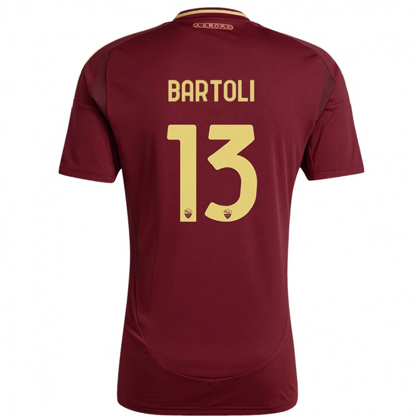 Danxen Kid Elisa Bartoli #13 Red Brown Gold Home Jersey 2024/25 T-Shirt