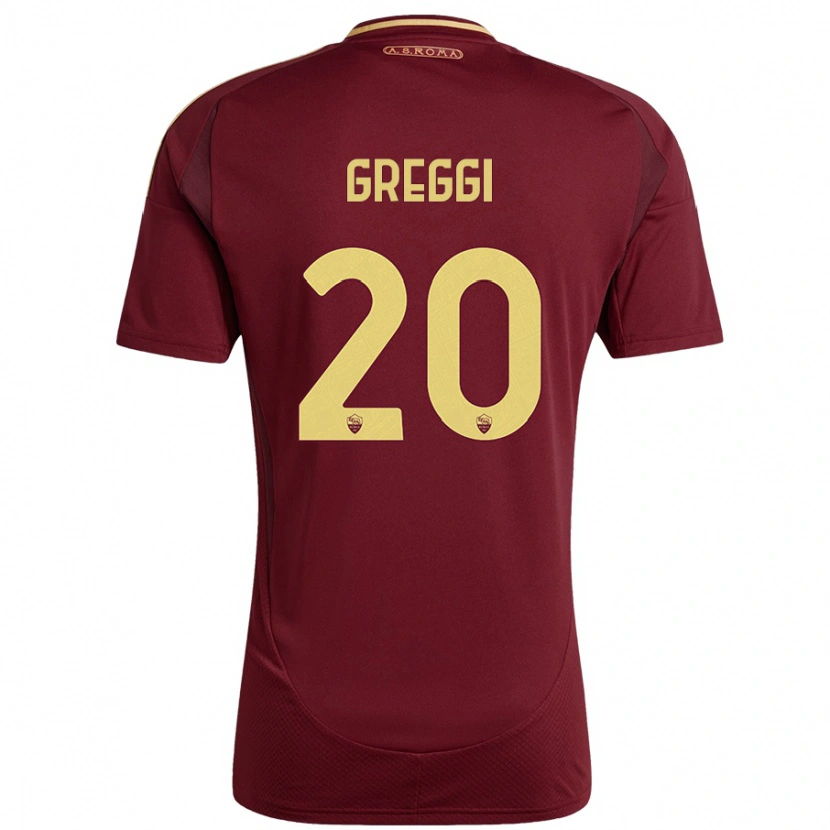 Danxen Kid Giada Greggi #20 Red Brown Gold Home Jersey 2024/25 T-Shirt