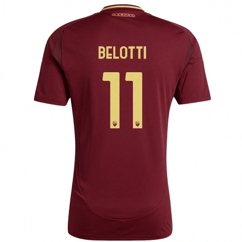 Danxen Kid Andrea Belotti #11 Red Brown Gold Home Jersey 2024/25 T-Shirt